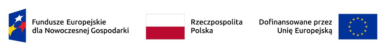 Fundusze Europejskie dla Nowoczesnej Gospodarki · Rzeczpospolita Polska · Dofinansowane przez Unię Europejską